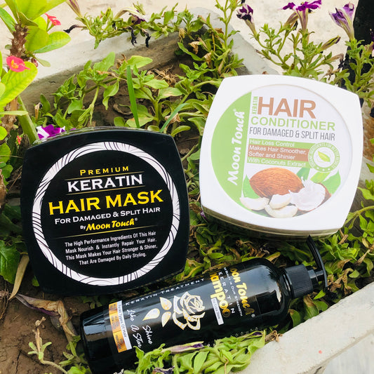 Deal 04: Keratin Shampoo, Hair Mask & Conditioner - Moon Touch