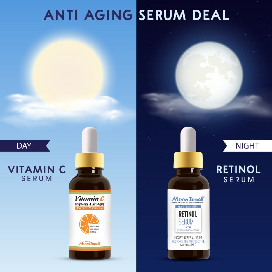 Vitamin C Face Serum (20mll) & Retinol Face Serum (20ml)