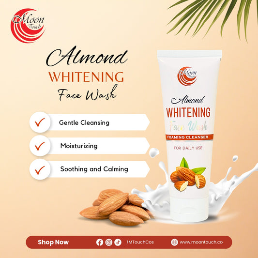 Almond Whitening Face Wash Foaming Cleanser