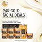 Gold Facial Deal: (Gold Facial 250g+Gold Skin Polisher Pump 500ml) - Moon Touch