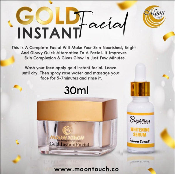 Quick Results Instant Facial, All In One Gold Facial, Best Results Gold Instant Facial, Gold Facial Final Step, Best Whitening Serum