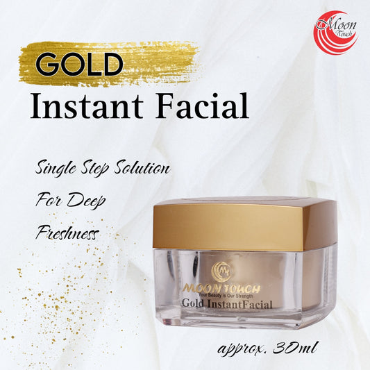 Quick Results Instant Facial, All In One Gold Facial, Best Results Gold Instant Facial, Gold Facial Final Step