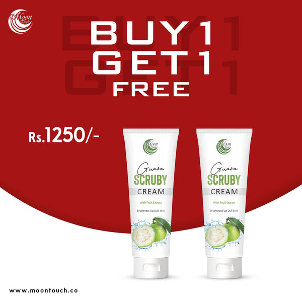 Deep Pores Cleaner Guava Scruby Cream (Buy1 Get1 Free)