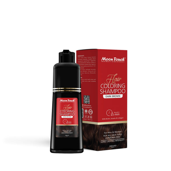 Hair Coloring Shampoo (Dark Brown) 200ml (Buy1 Get1 Free)
