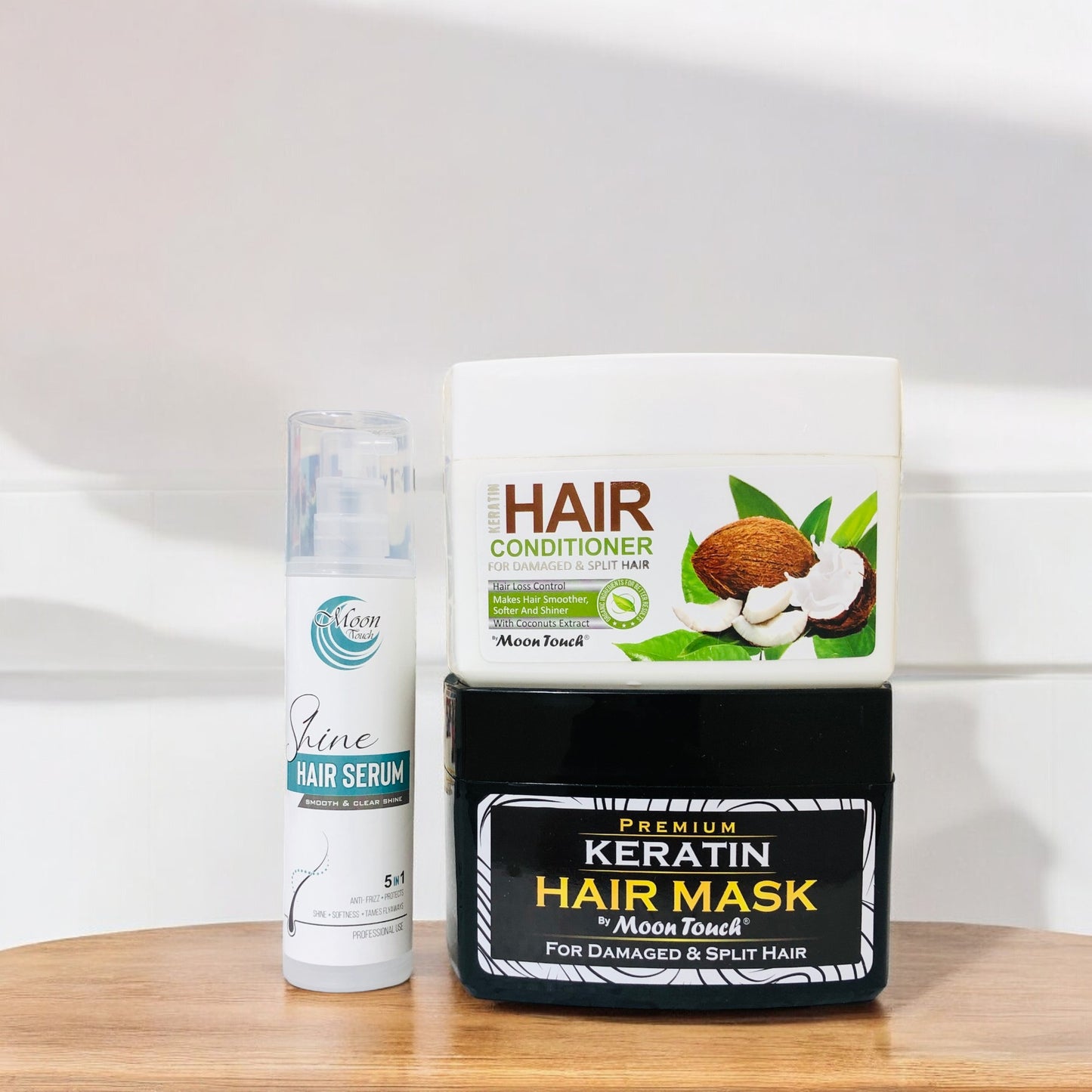 Hair Care Deal 01 (Keratin Hair Mask, Conditioner & Shine Serum]