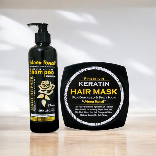 Deal 02: Keratin Shampoo
& Hair Mask 500ml