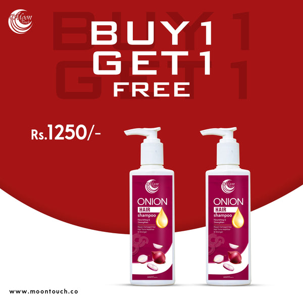 Onion Hair Growth Shampoo 200ml (Buy1 Get1 Free)