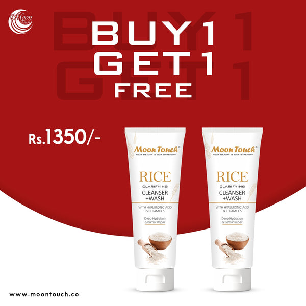 Rice Cleanser + Wash 100ml (Buy1 Get1 Free)