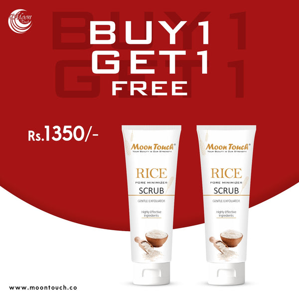 Rice Pore Minimizer Scrub 100ml (Buy1 Get1 Free)