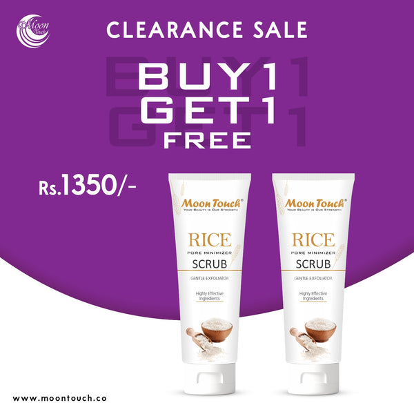 Rice Pore Minimizer Scrub 100ml (Buy1 Get1 Free)