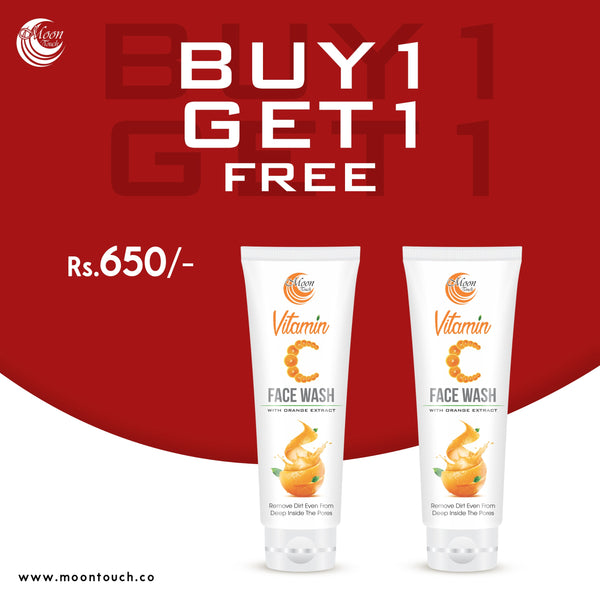 Vitamin C Face Wash 100ml (Buy1 Get1 FREE)
