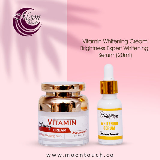 Vitamin Whitening Cream+Brightness Expert Serum - Moon Touch