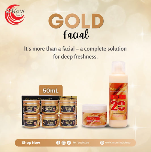 Gold Facial 50ml & Polisher Set 500ml +Free Gold Soothing