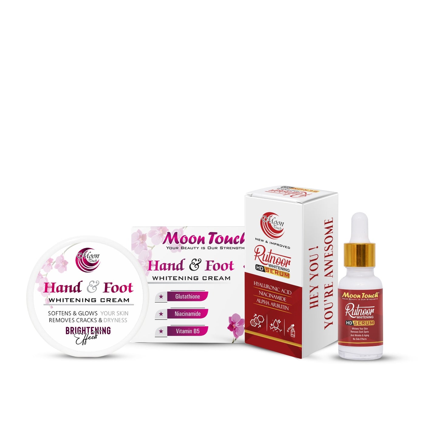Hand & Foot Whitening Cream + Rutnoor Serum 20ml