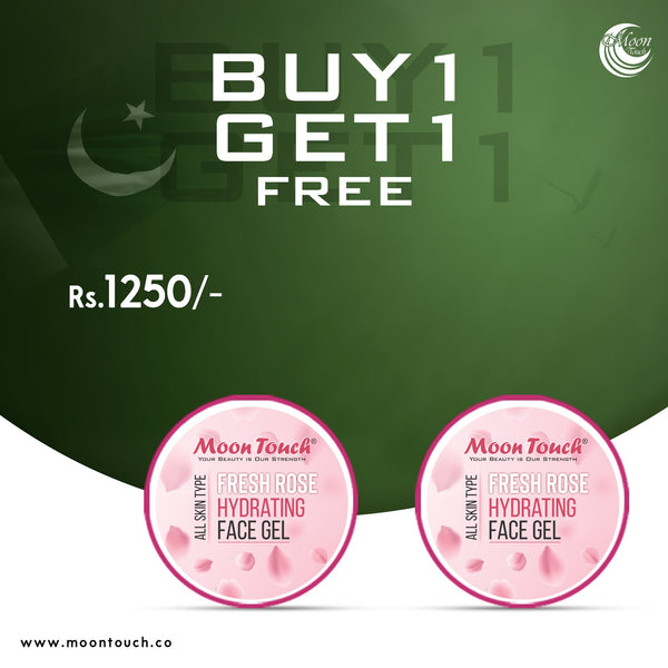 Fresh Rose Hydrating Face Gel (Buy1 Get1 Free)