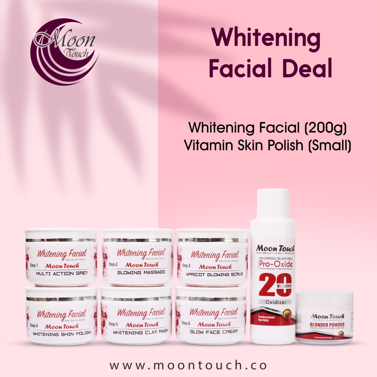 Whitening Facial Vit Skin Polish Set 500ml Free Vit E Serum