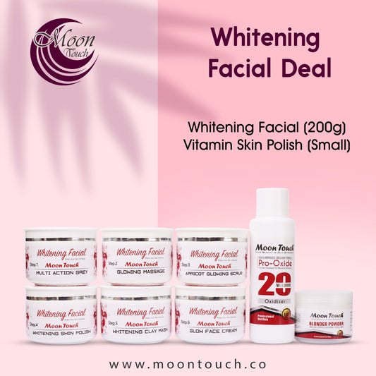 Whitening Facial + Vit Skin Polish Set (500ml) - Moon Touch