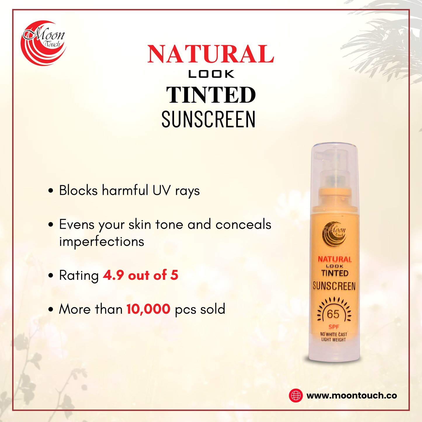 Natural Look Tinted Sunscreen 50ml