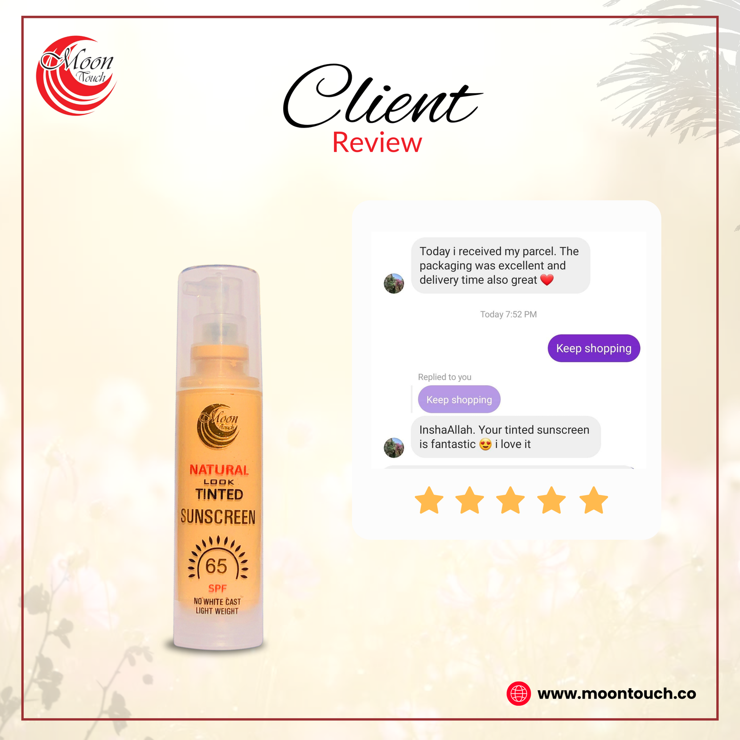 Natural Look Tinted Sunscreen 50ml