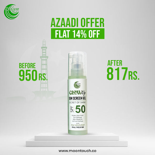 Glow Up Sunscreen Gel 50ml