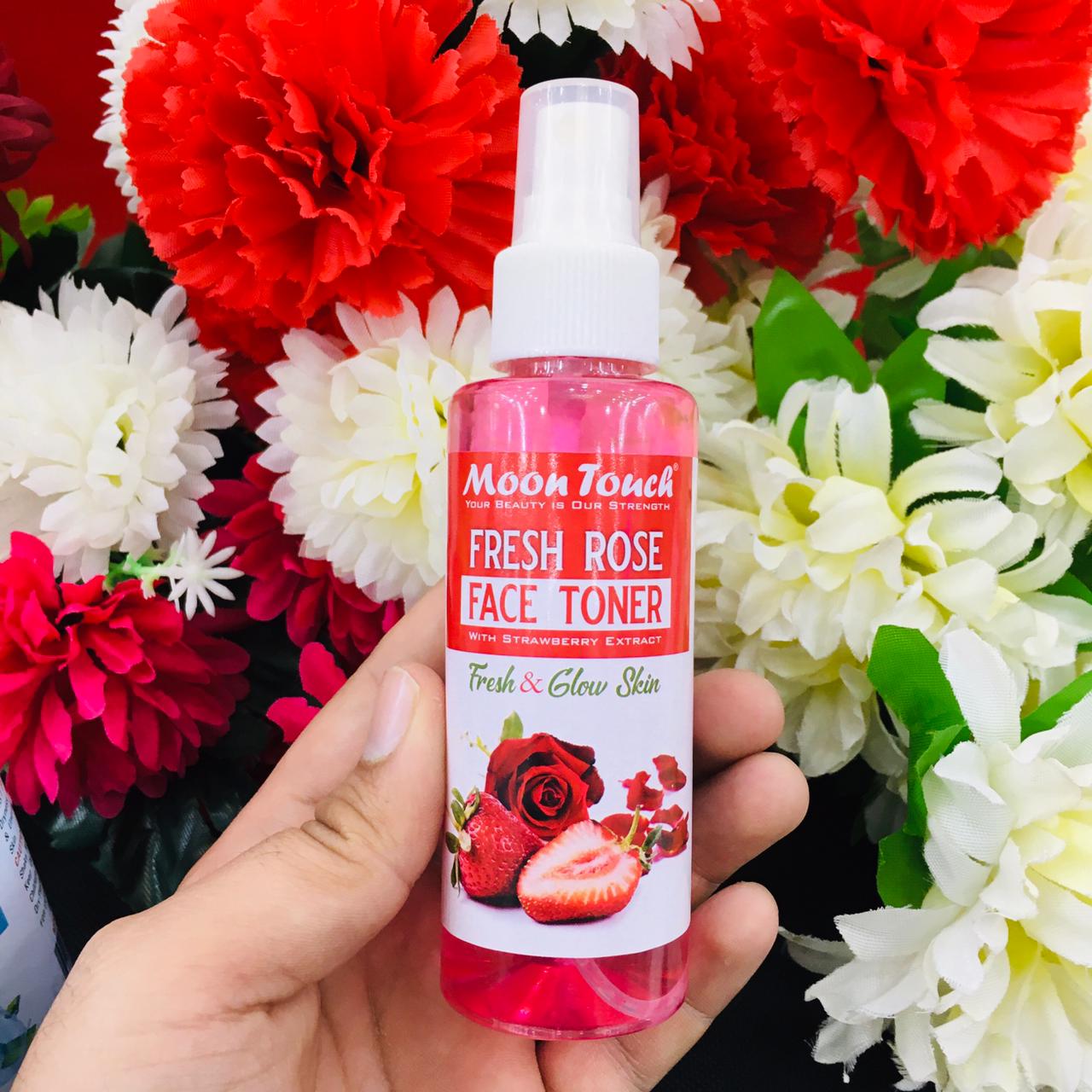 Fresh Rose Face Toner (100ml) - Moon Touch