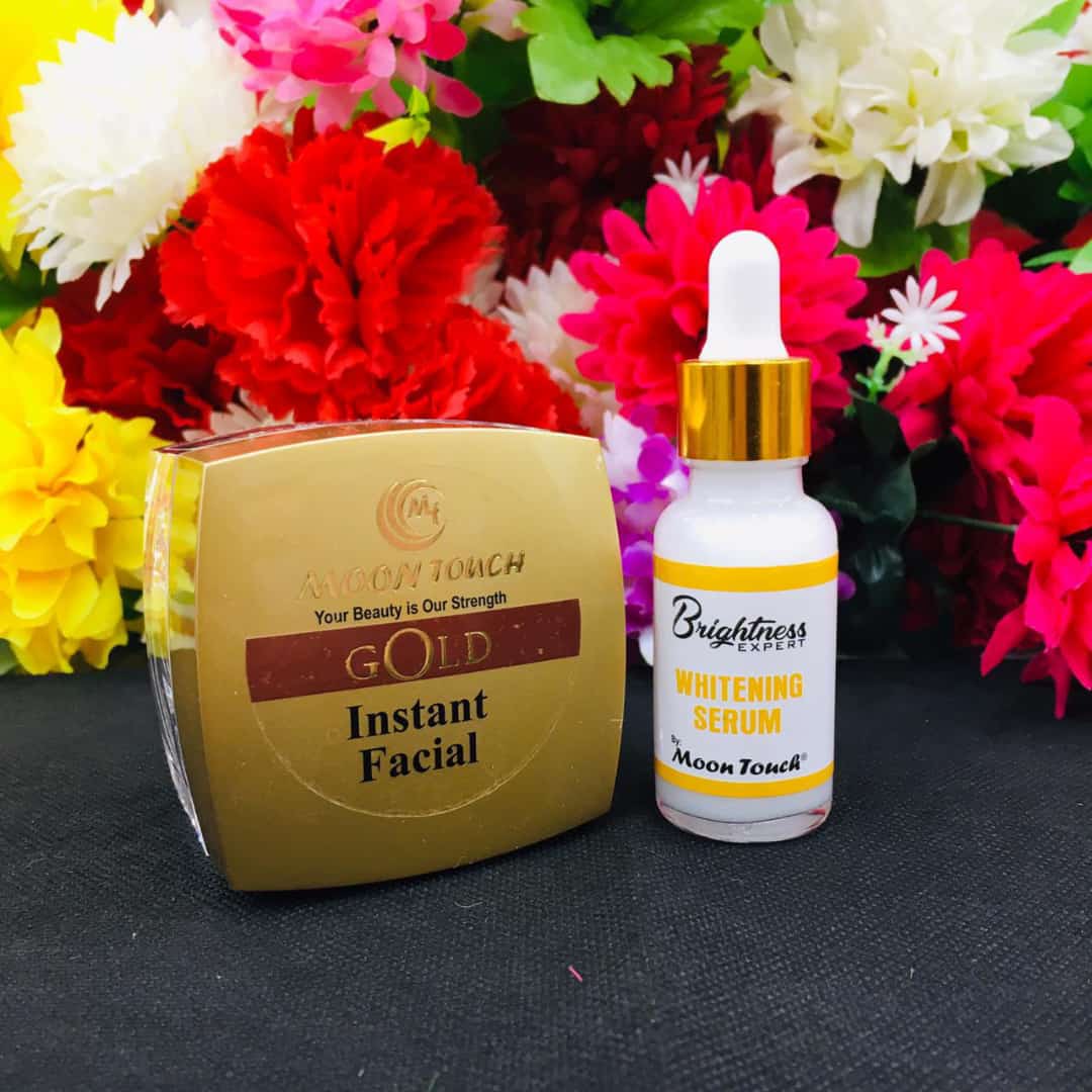 Gold Instant Facial (30g)+Brightness Expert Serum (20ml) - Moon Touch