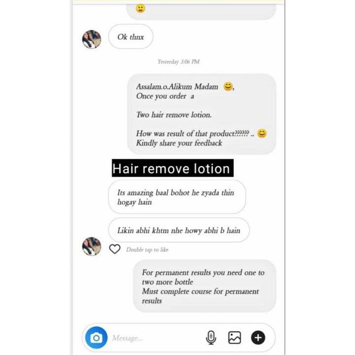 Permanent Hair Removal Lotion + Soft Thread (Money Back Guarantee) - Moon Touch