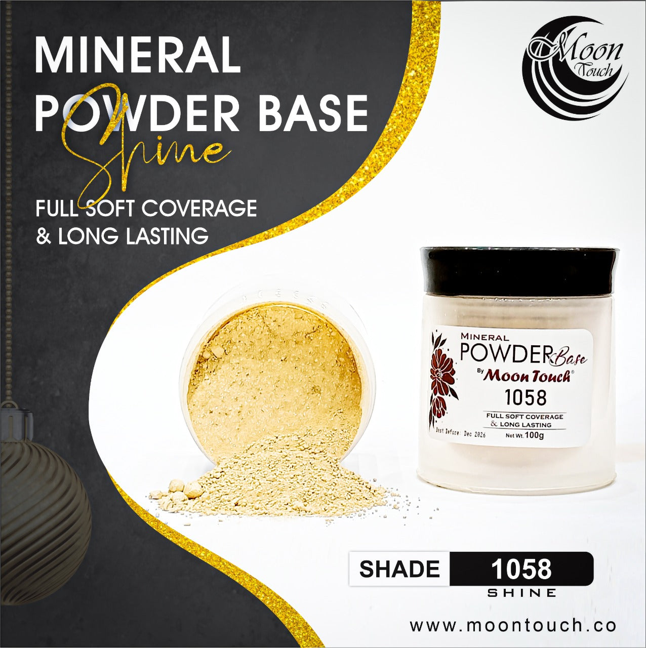 Shine Powder Base 100g - Moon Touch