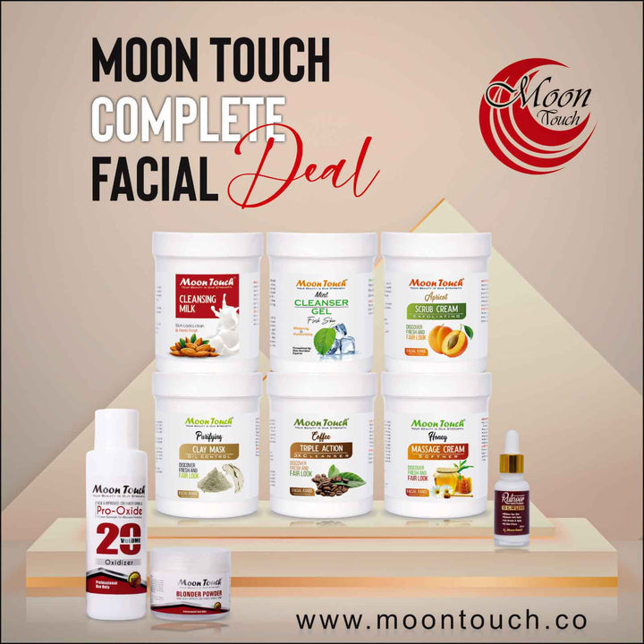 Moon Touch 500g Facial + Vit Skin Polish 500ml Set +Rutnoor Serum 20ml - Moon Touch