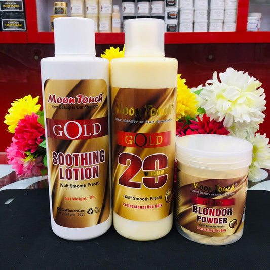 Gold Skin Polish (1Ltr+500g) + Gold Soothing 1liter - Moon Touch