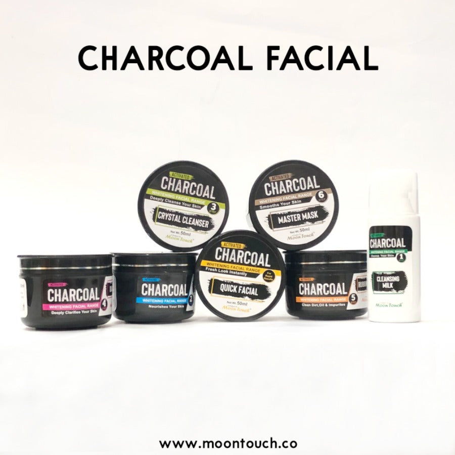 Charcoal Facial 50ml (7 items set) - Moon Touch